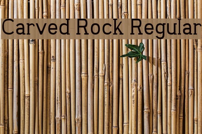 Carved Rock Regular Font examples
