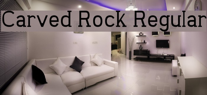 Carved Rock Regular Font examples
