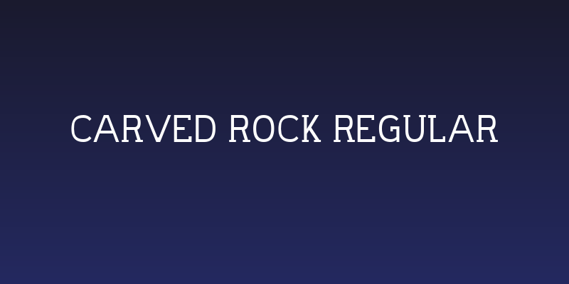Carved Rock Regular Social Header