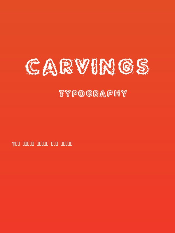 Carvings Poster