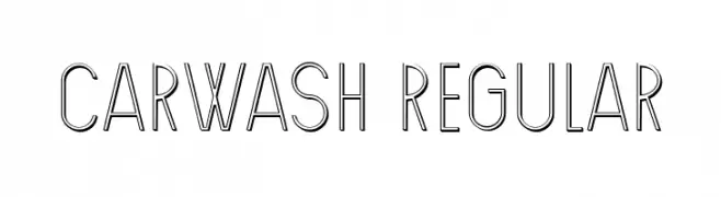 Carwash Regular  Descarca Fonturi Gratis