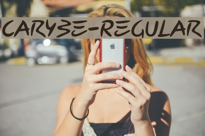 Carybe-Regular Font examples