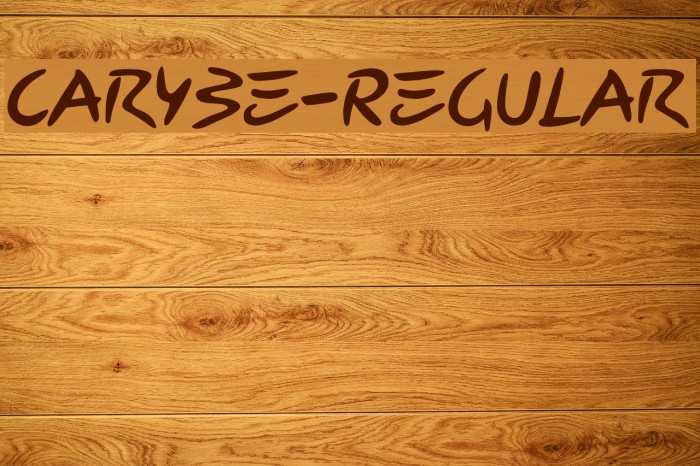 Carybe-Regular Font examples