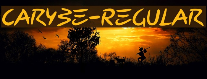 Carybe-Regular Font examples