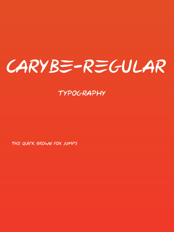 Carybe-Regular Poster