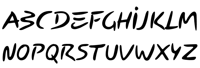 Carybe-Regular Font LOWERCASE