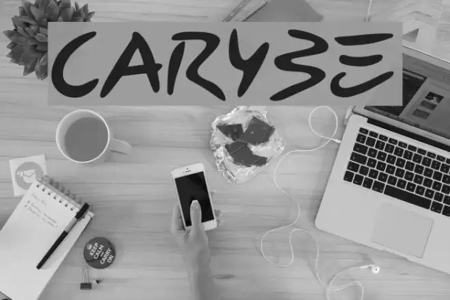 Carybe Font examples