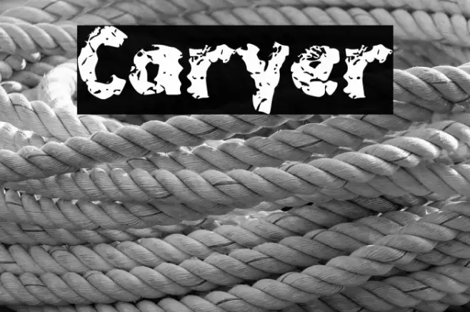 Caryer Font examples