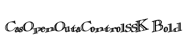 CasOpenOutaControlSSK Bold  Free Fonts Download
