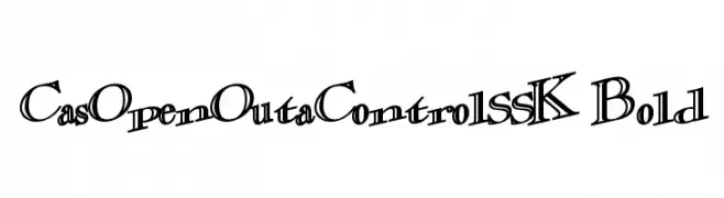 CasOpenOutaControlSSK Bold  Free Fonts Download