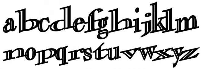 CasOpenOutaControlSSK Bold 字体 小写