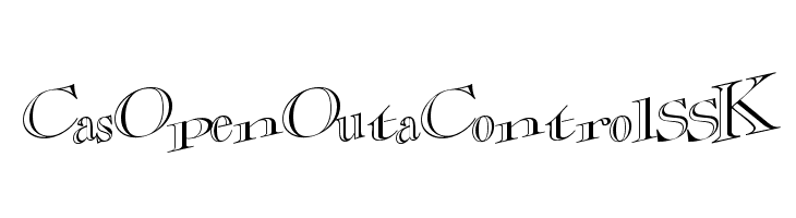 CasOpenOutaControlSSK Font