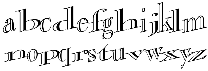 CasOpenOutaControlSSK Font LOWERCASE