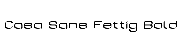 Casa Sans Fettig Bold  font caratteri gratis