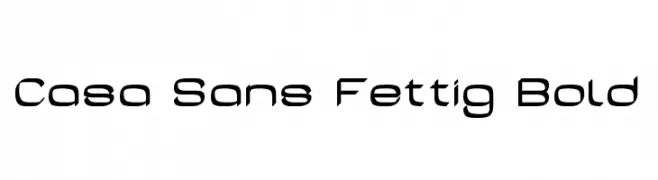Casa Sans Fettig Bold  免费字体下载