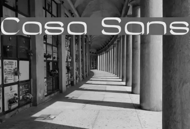 Casa Sans Font examples