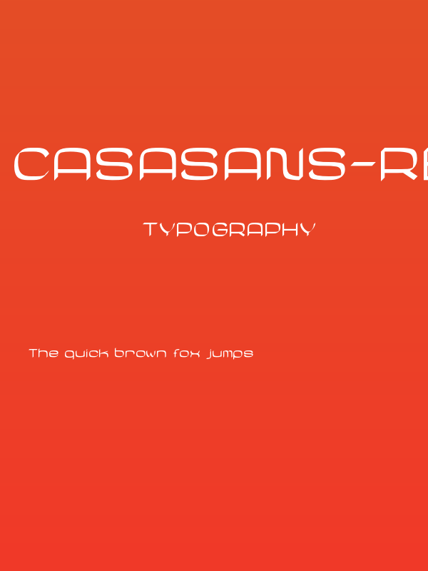 CasaSans-Regular Poster