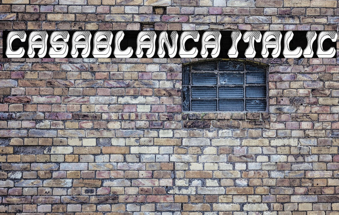 Casablanca Italic Example 1