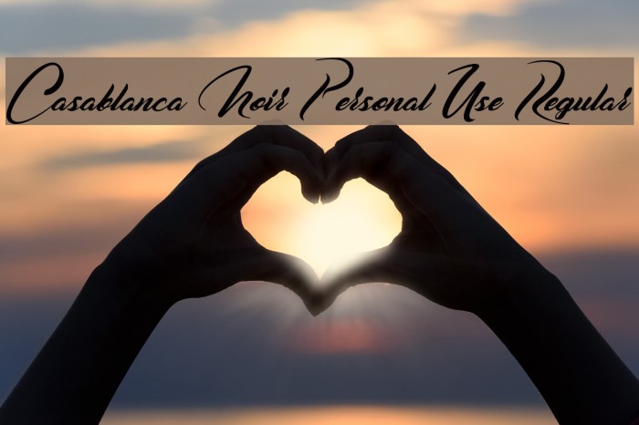 Casablanca Noir Personal Use Regular Example 1