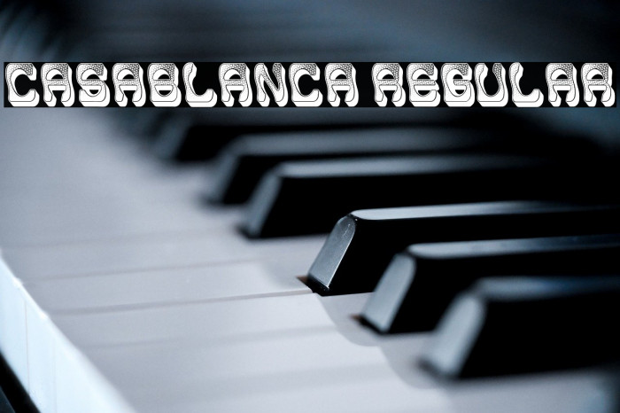 Casablanca Regular Example 1