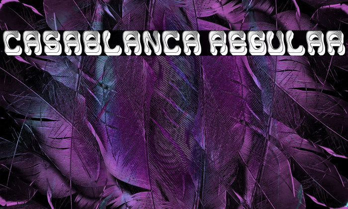 Casablanca Regular Example 2