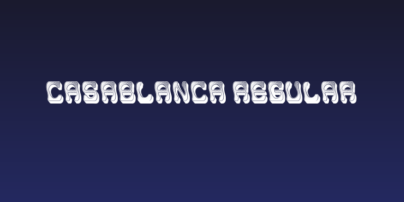 Casablanca Regular Social Header