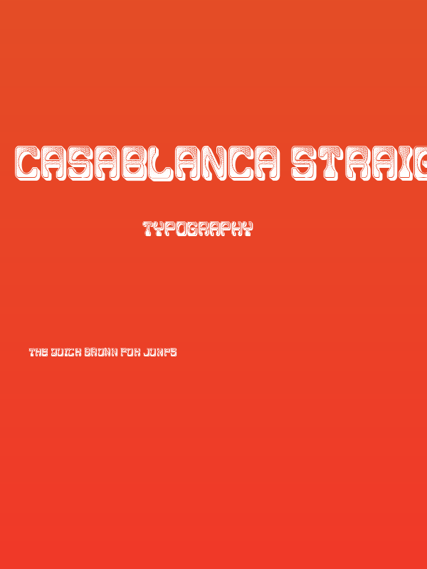 Casablanca Straight Regular Poster