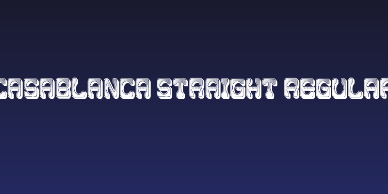 Casablanca Straight Regular Social Header
