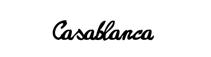 Casablanca Font