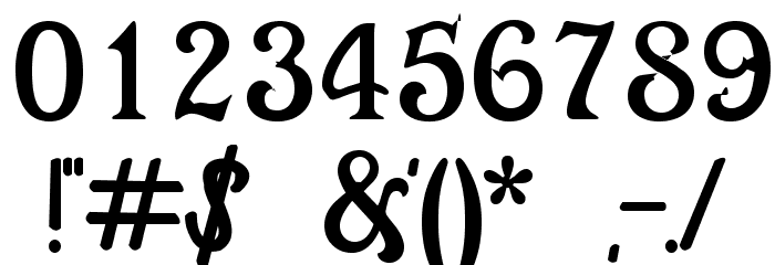 Casablanca Font OTHER CHARS