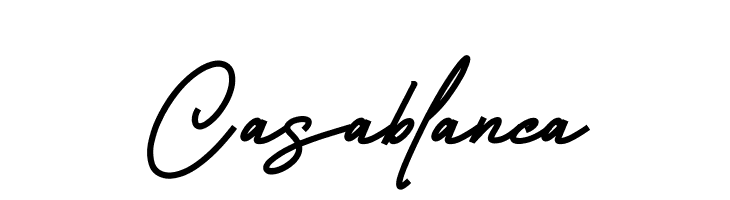 Casablanca  नि: शुल्क फ़ॉन्ट्स डाउनलोड