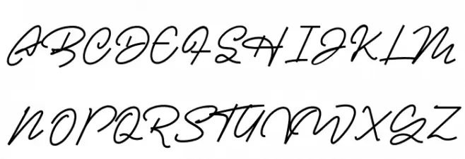 Casablanca Font UPPERCASE