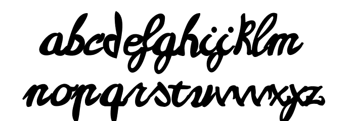 Casablanca Font LOWERCASE
