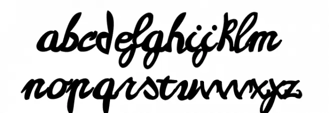 Casablanca Caratteri MINUSCOLO