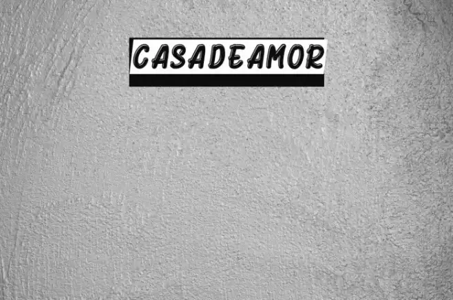Casadeamor Шрифта examples