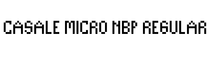 Casale Micro NBP Regular  Frei Schriftart Herunterladen