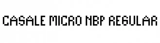 Casale Micro NBP Regular  Fuentes Gratis Descargar