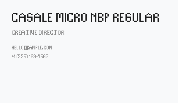 Casale Micro NBP Regular Business Card