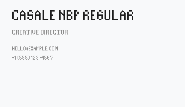 Casale NBP Regular Business Card