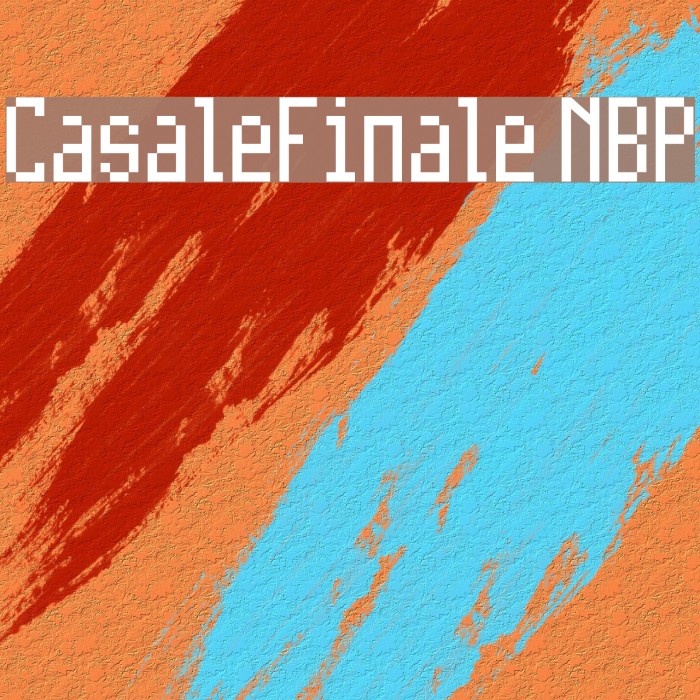 CasaleFinale NBP Font examples