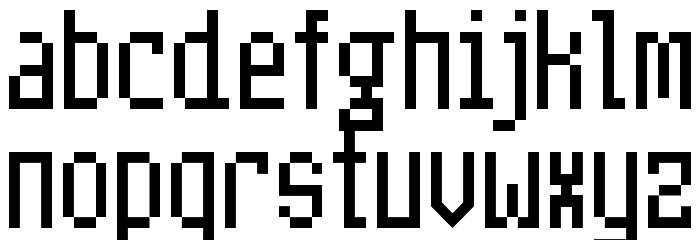 CasaleFinale NBP Font LOWERCASE