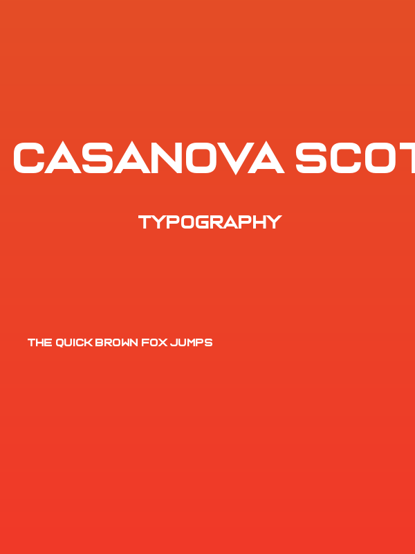 Casanova Scotia Poster