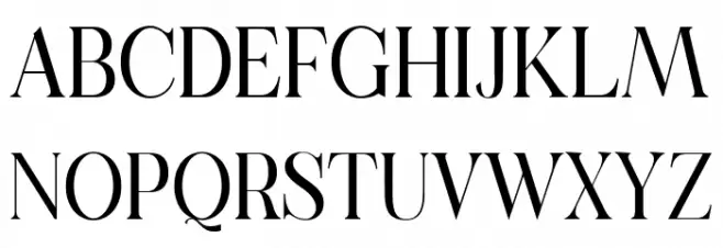 Casanova Serif Display Free Regular Polices MAJUSCULES