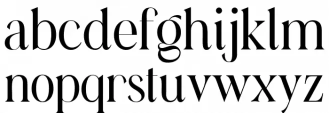 Casanova Serif Display Free Regular फ़ॉन्ट लोअरकेस