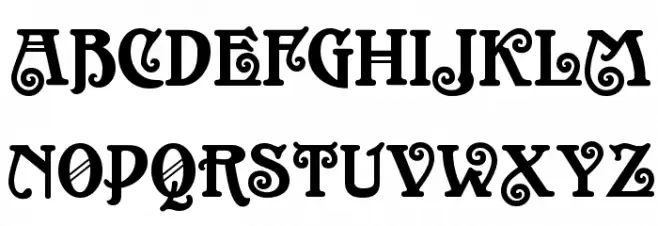Casanova Font UPPERCASE