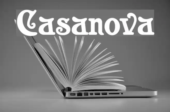 Casanova Font examples