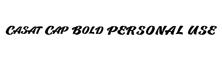 Casat Cap Bold PERSONAL USE  免费字体下载