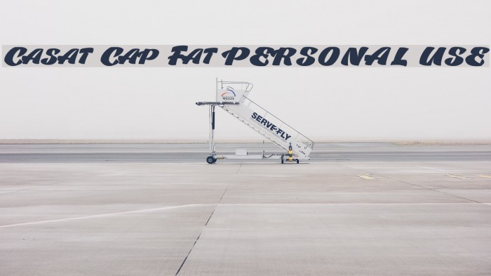 Casat Cap Fat PERSONAL USE Font examples
