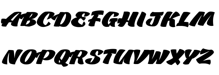 Casat Cap Fat PERSONAL USE Font LOWERCASE