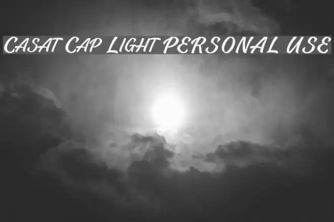 Casat Cap Light PERSONAL USE Font examples